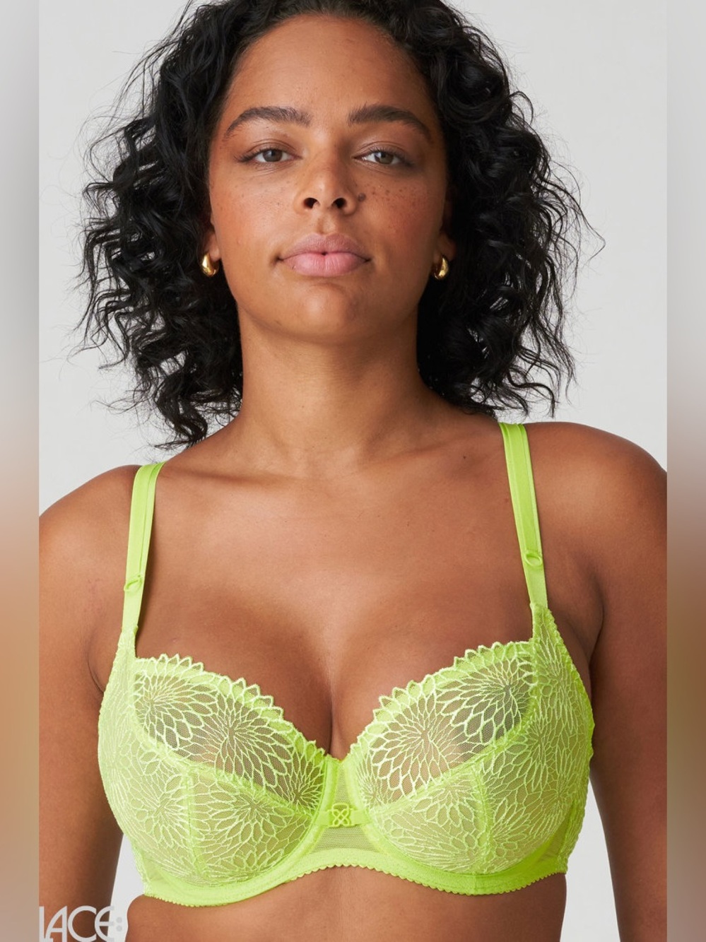 Prima Donna Sophora Balconette Women’s Size 70E Bra Summer Neon Lace Embroidered